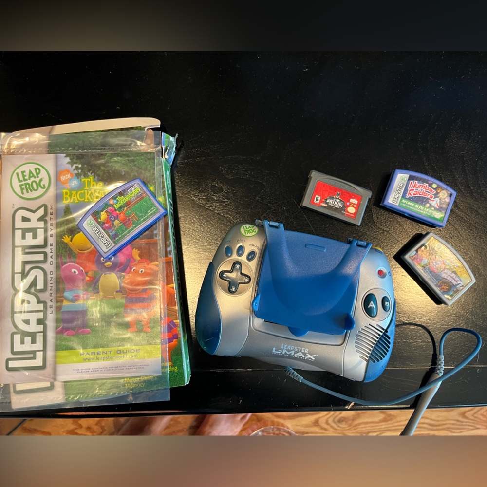 Leapster Blue Handheld Gaming Console